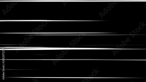 Anime speed lines background animation with comic action light rays for fast motion overlay.