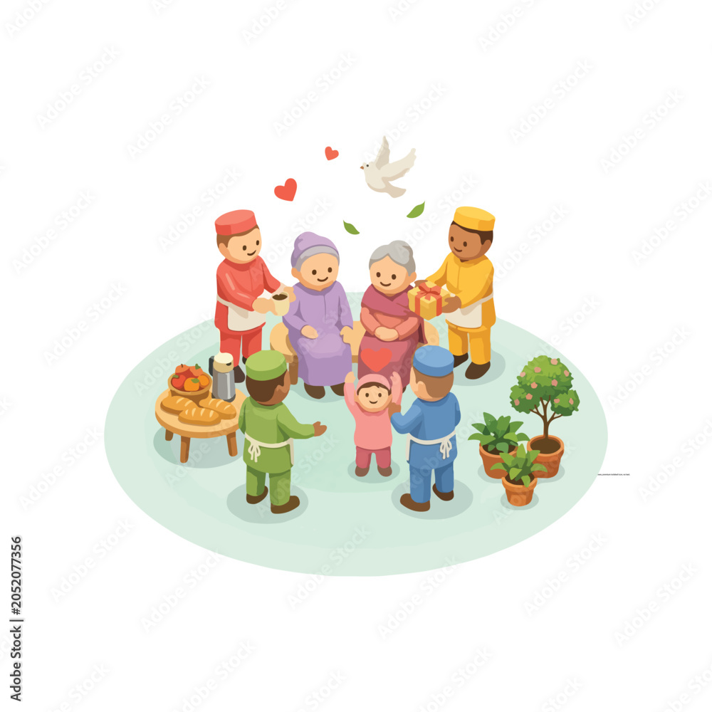 Fototapeta premium Nelson Mandela International Day (July 18) – Community Support Theme