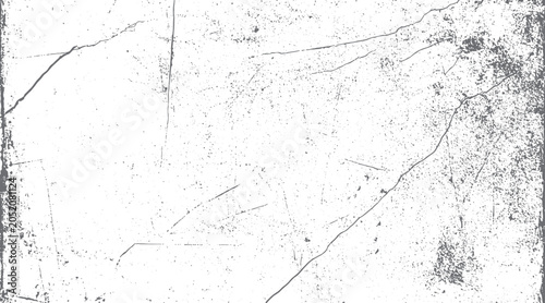 Obraz na plátně White background with scattered grey dots and thin grey lines creating a distres