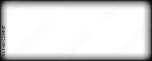 Tableau sur toile Black soft shadow frame overlay isolated on transparent style background