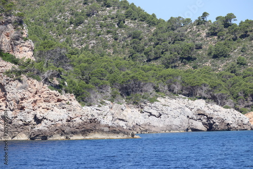 The coast of Mallorca