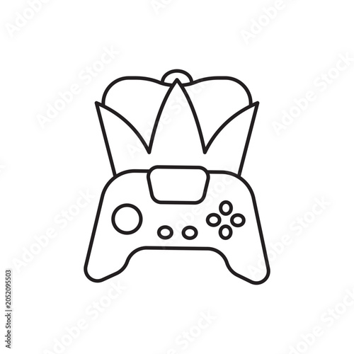Bild auf Leinwand Game Crown