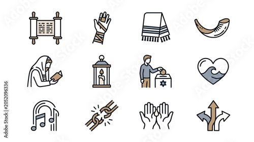 Fotografie Religious symbols and rituals in a cultural context