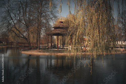 A city park in Zdunska Wola, Poland.