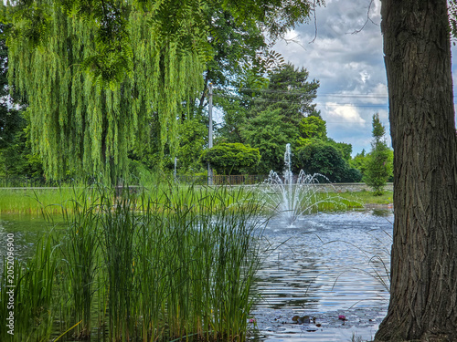 A city park in Zdunska Wola, Poland.