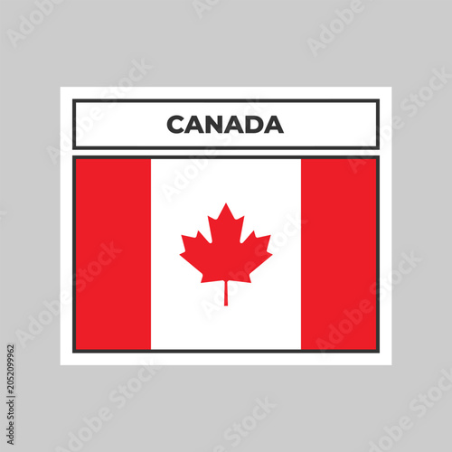 National Flag of Canada Illustration Design