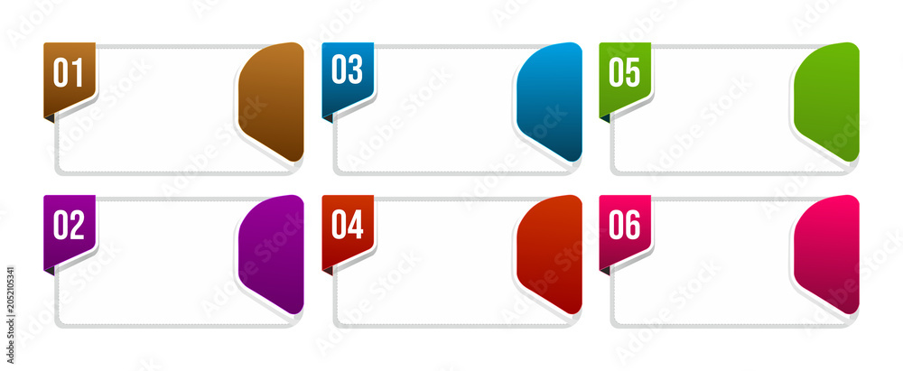 Obraz premium set of vector stickers