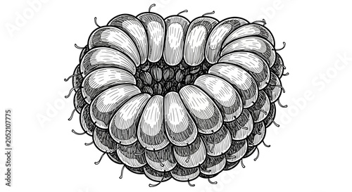 Slika na platnu Detailed illustration of pinecone.