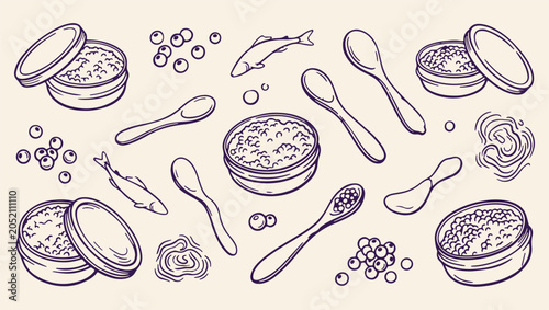 Fotografija healthy breakfast oatmeal spoon pattern, wholesome morning food background, hand