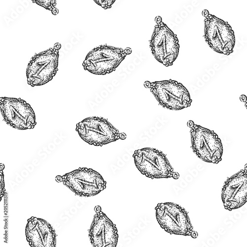 Fotografi seamless pattern award medal hand drawn
