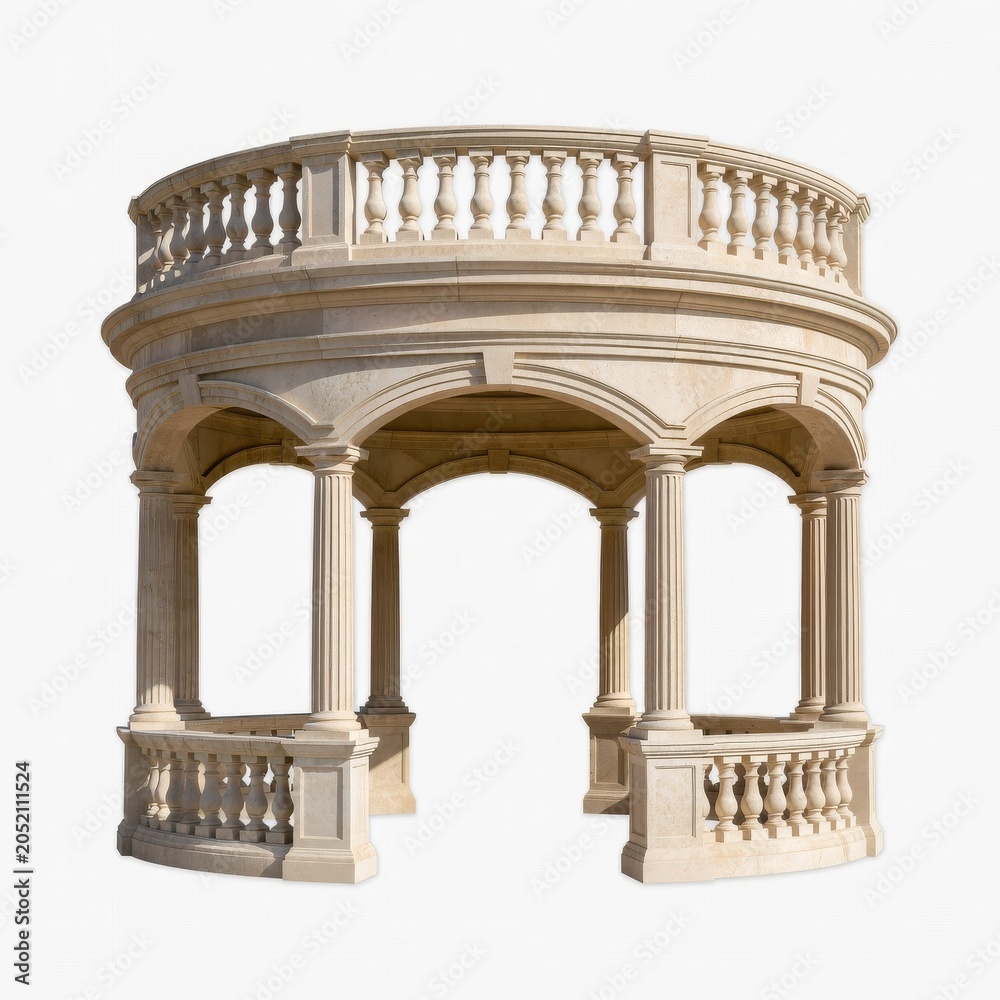 Fototapeta premium Classical Stone Gazebo Rotunda