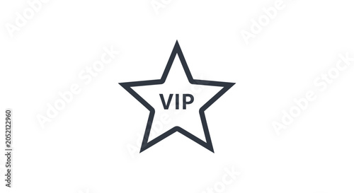 Fotografía VIP star symbol icon label.