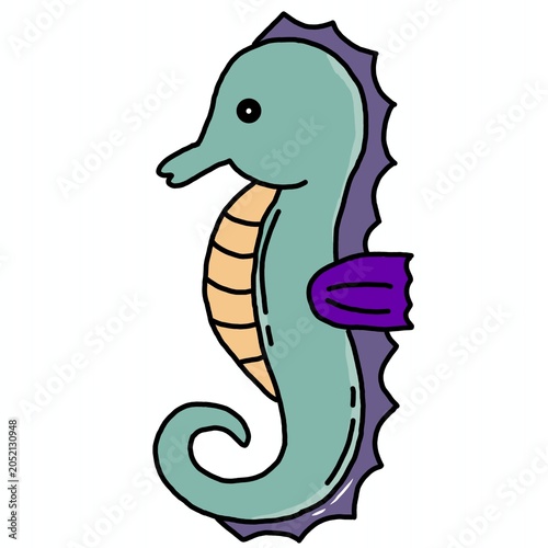Cute Seahorse Cartoon