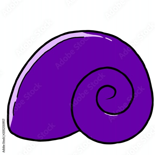 Purple spiral snail