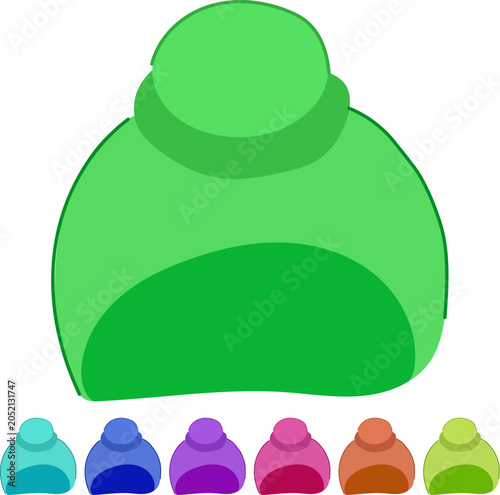 Bild auf Leinwand hijab oriental headdress cartoon
