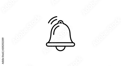 Tablou pe pânză Bell Icon Alarm Notification Symbol.