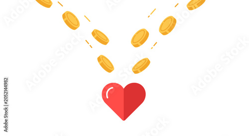 An Illustration Of A Red Heart With A Smiley Face In The Center The Heart