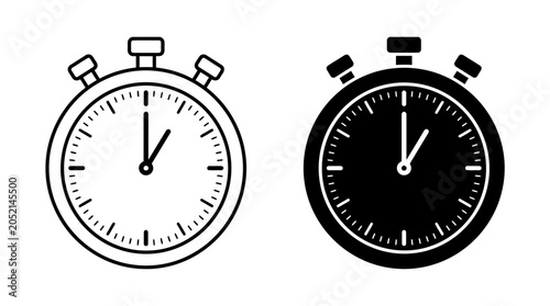 Obraz na płótnie Timekeeping Elements Side View Graphic