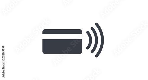 Foto A Simple Illustration Of A Rectangular Device With A Black Outline The