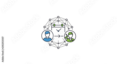 A Circular Graphic With A White Background In The Center Of The Circle