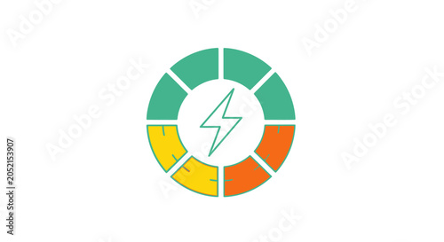 A Circular Logo With A White Background In The Center Of The Logo There Is Backdrop