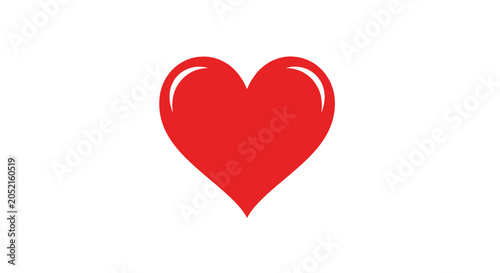 Foto Red Heart Shape Symbol Icon Love.
