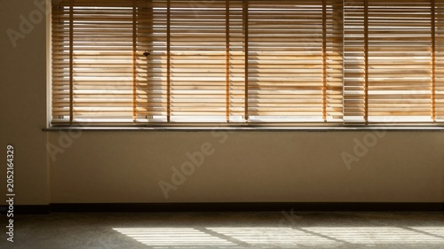 Bamboo Window Blinds Sunlight Shadow