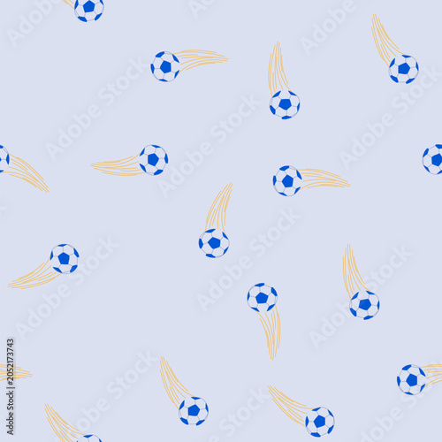 Schilderij op canvas pattern control speed soccer ball cartoon