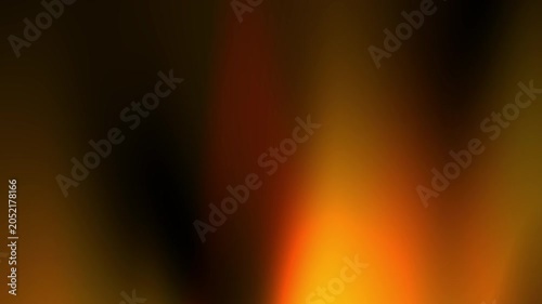 Light leak film burn overlay with orange glow bokeh and soft blurred light on black background