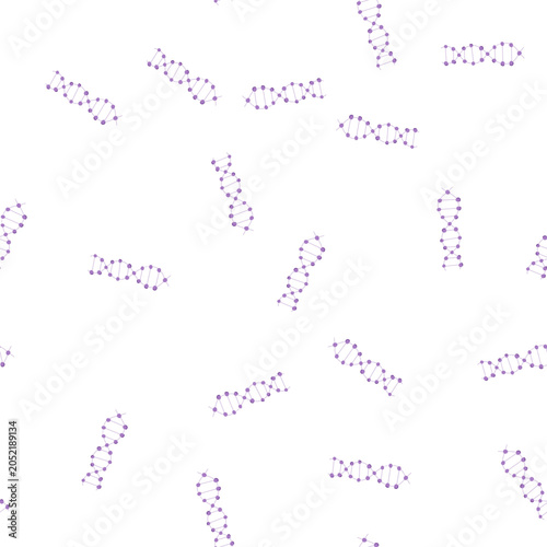 Schilderij op canvas pattern helix dna spiral cartoon