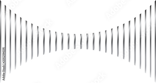 Fotografija abstract creative silver gradient bulge line pattern.