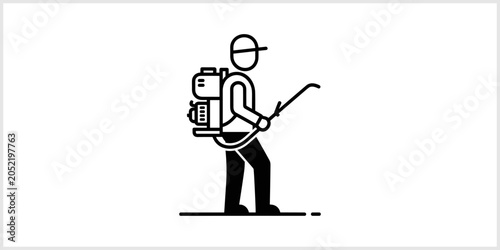 Pest Control Worker Icon