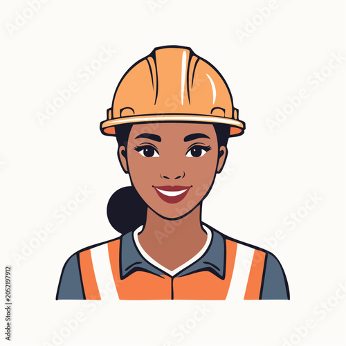 Woman Construction Worker Portrait