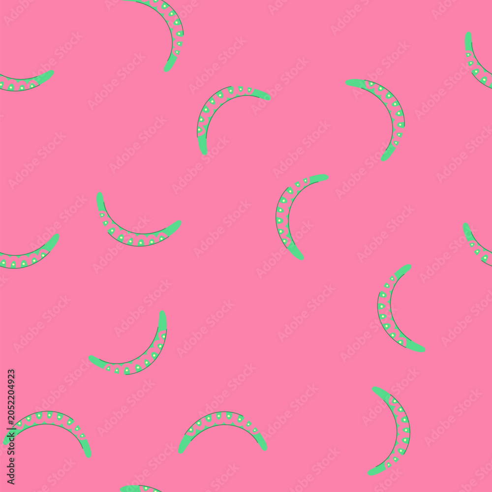Fototapeta premium pattern bumerang boomerang cartoon. aborigine outline, silhouette fly, black abstract bumerang boomerang sign. seamless vector illustration