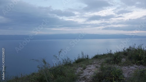 clouds over the lake