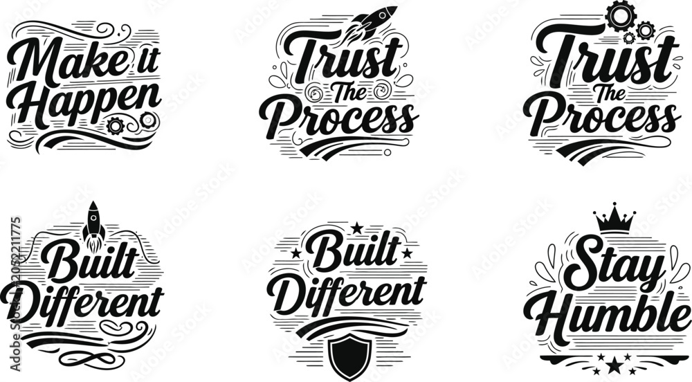 Obraz premium Inspirational typography and motivational quotes