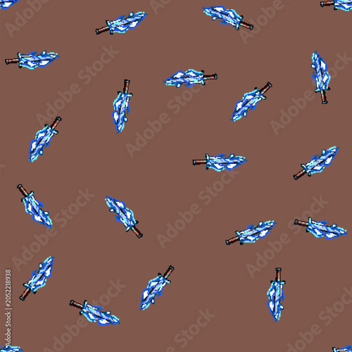 Foto seamless pattern energy sword effect cartoon