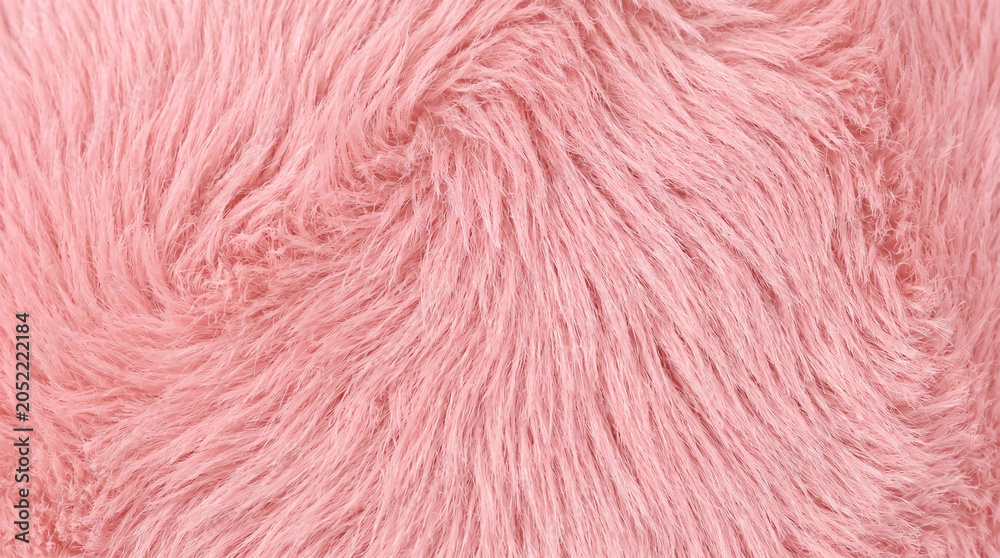 Fototapeta premium Coral Fleece Cherry Blossom Pink Extreme Macro Soft Texture Background