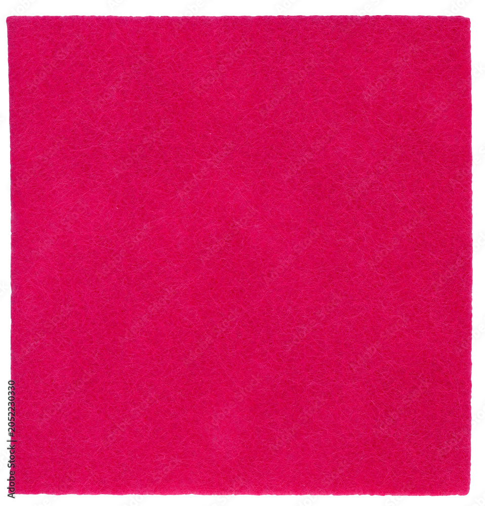 Fototapeta premium red felt nonwoven fabric cut out