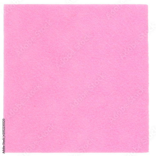 pink felt nonwoven fabric cut out
