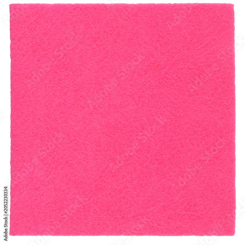 pink felt nonwoven fabric cut out