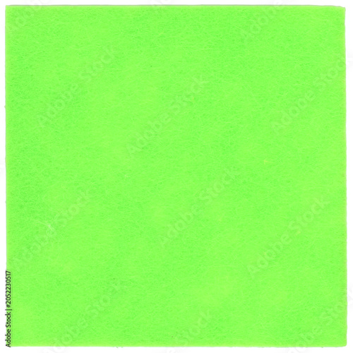 green yellow felt nonwoven fabric cut out