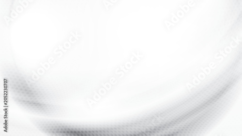 Abstract white and gray color background with halftone effect, dot pattern, grain texture. Vector illustration.