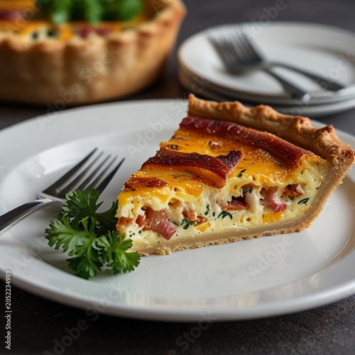 Rustic Savory Bacon Egg Tart