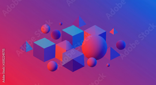colorful balloons background