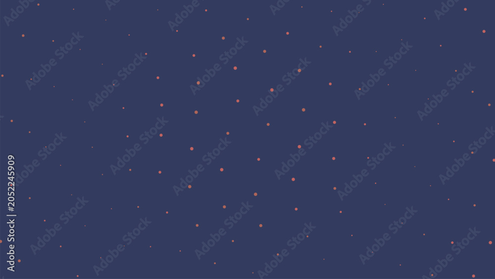 Fototapeta premium Dark navy blue background featuring subtle warm orange dots in random distribution for professional displays