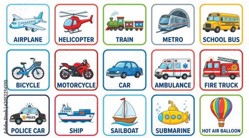set of icons for travel