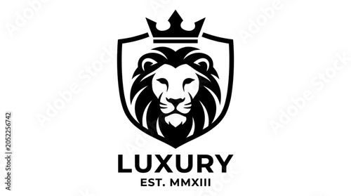 Vászonkép Luxury Lion Logo Design.