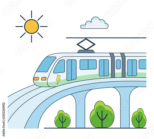 flat vector illustration of eco-friendly electric vehicles and green energy icons ideal for sustainability and clean technology concepts