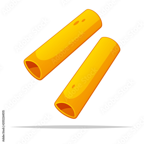 Foto Uncooked cannelloni pasta vector isolated illustration